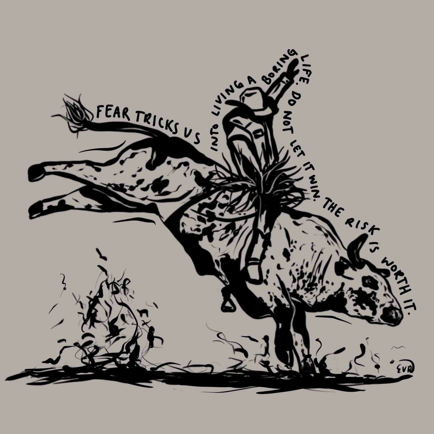 “The Risk is Worth It” Bull Rider Hoodie