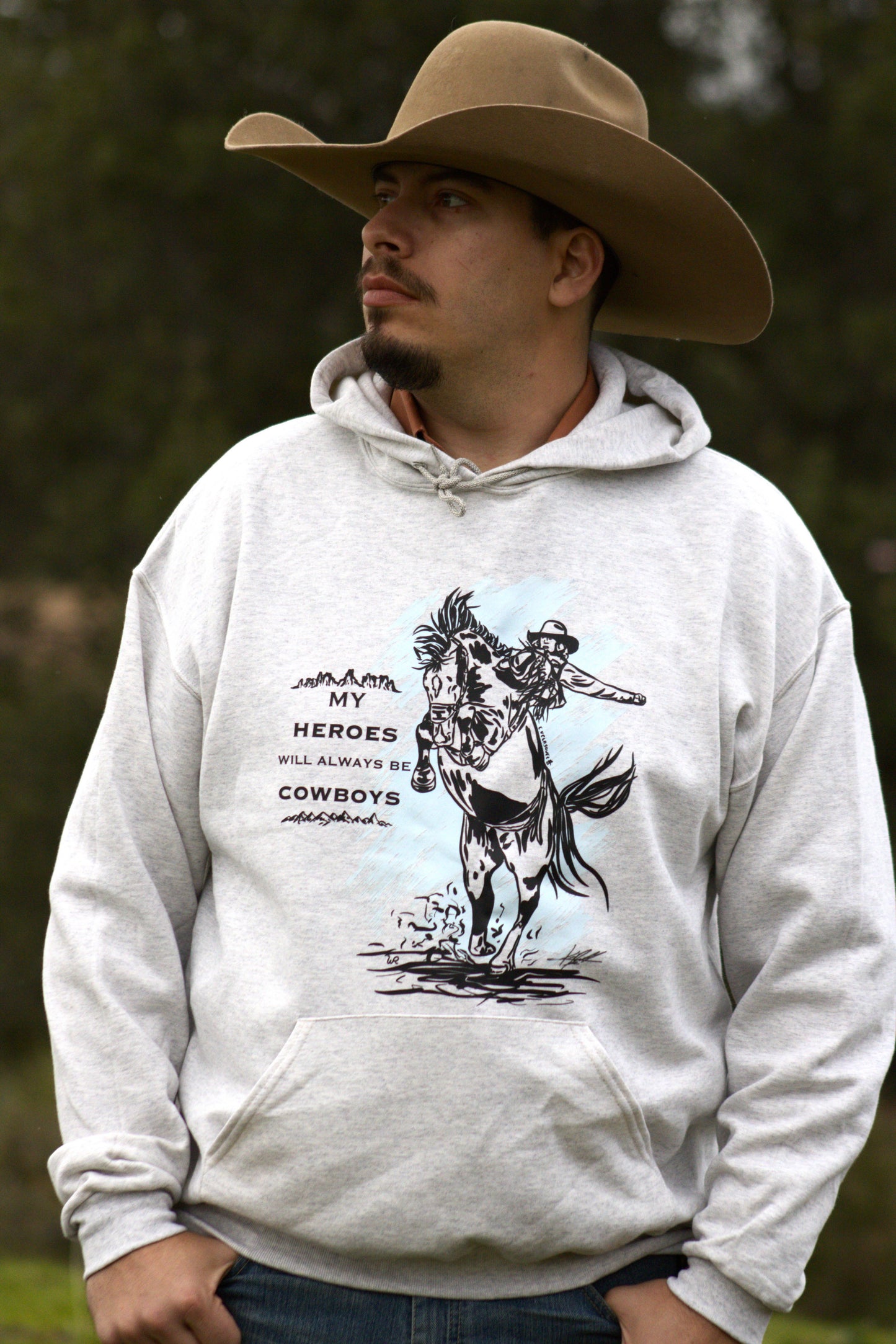 My Heroes Will Always Be Cowboys Hoodie