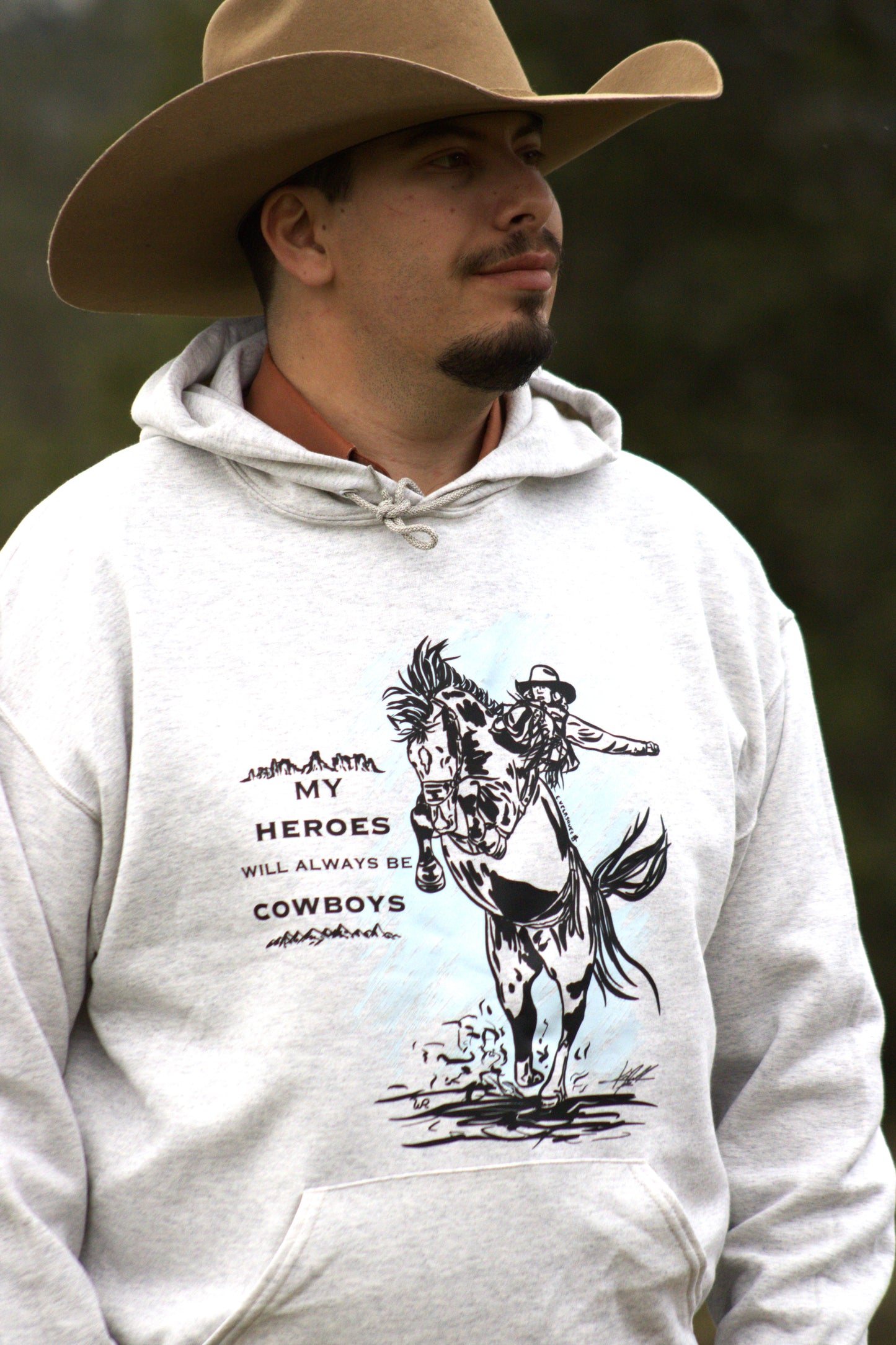 My Heroes Will Always Be Cowboys Hoodie