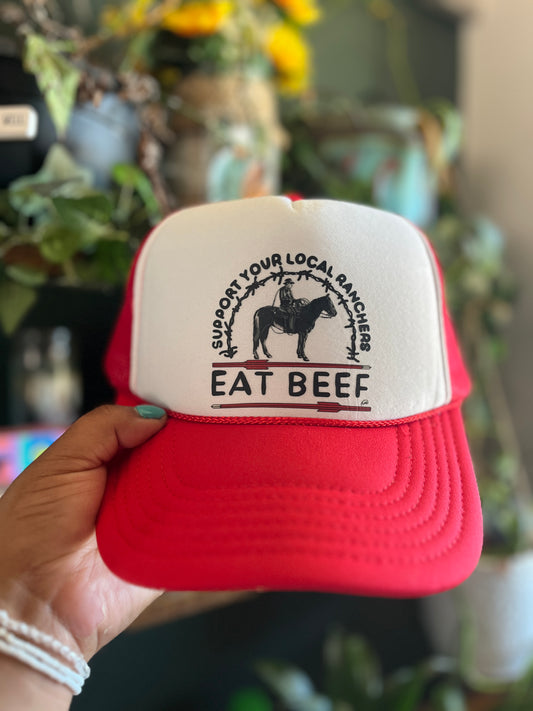 Eat Beef Trucker Hats