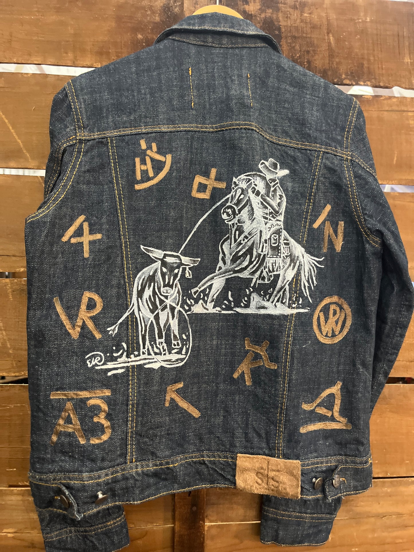 Custom Painted Denim Jacket