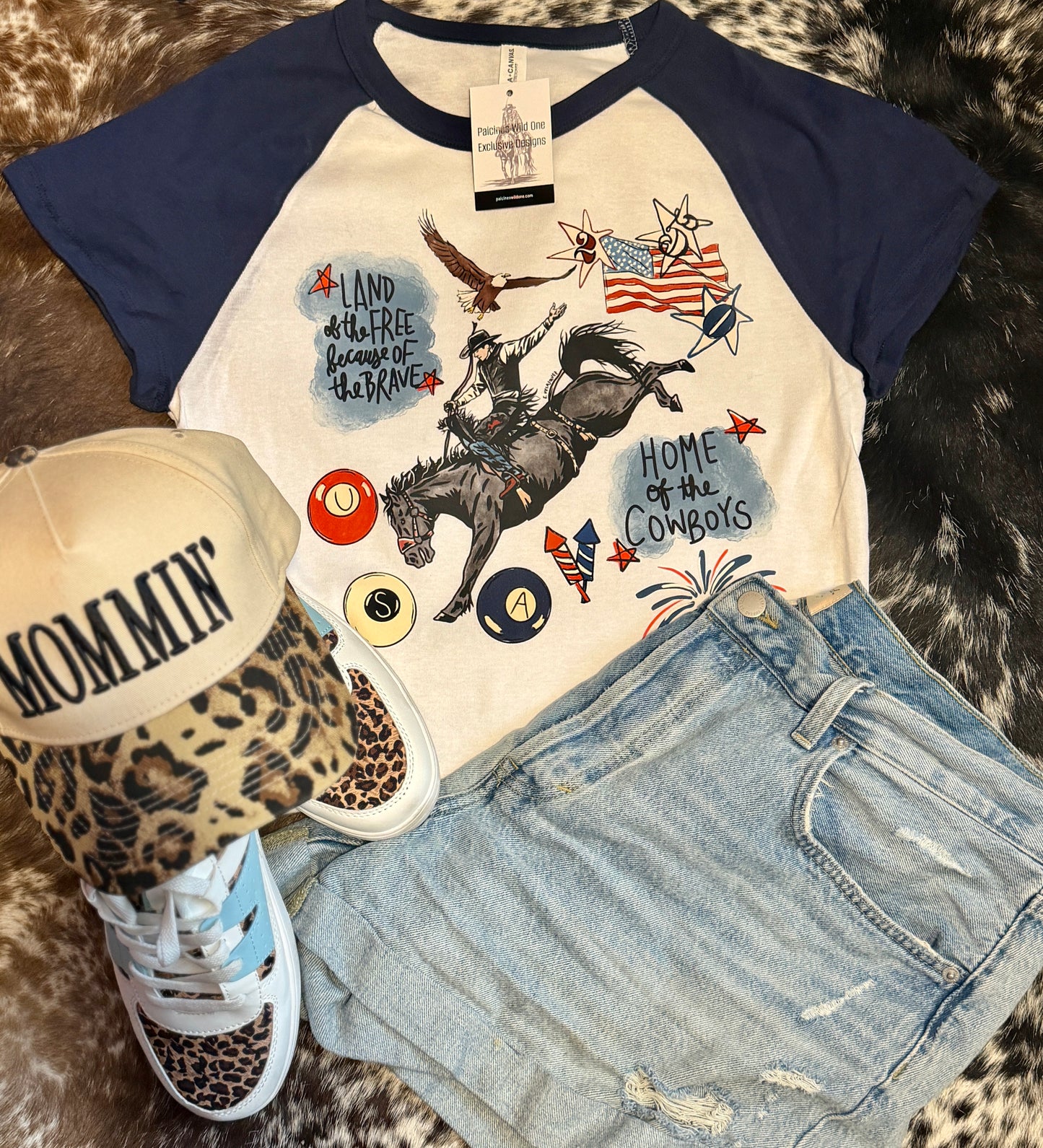 Home of the Cowboys Baby Doll Tee