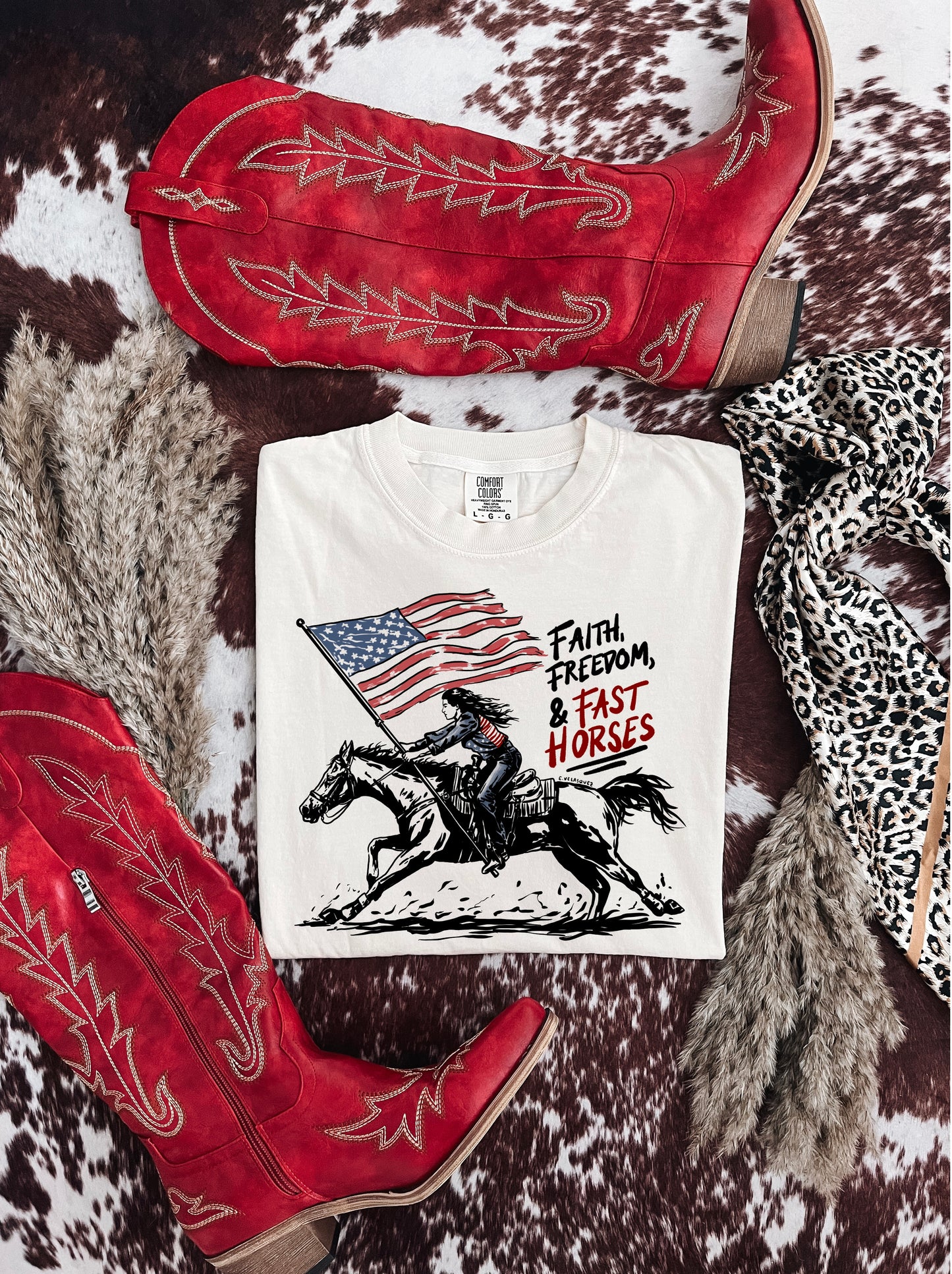 Faith, Freedom, & Fast Horses T-shirt