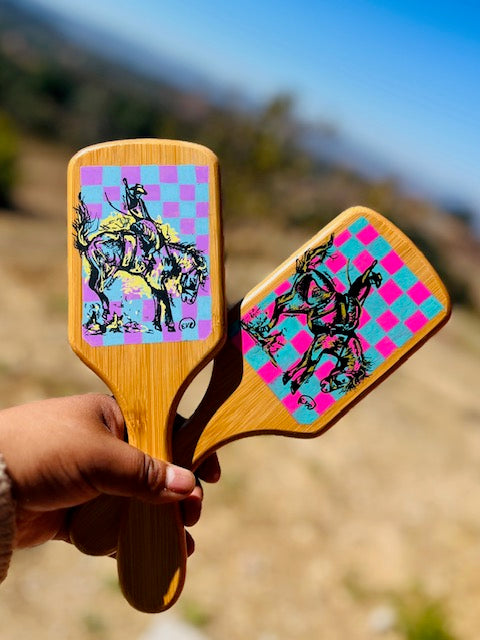 Hand-Painted Hair Brushes